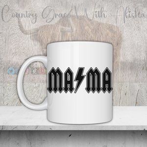 Mama Handmade Sublimated 11oz Ceramic Coffee Mug